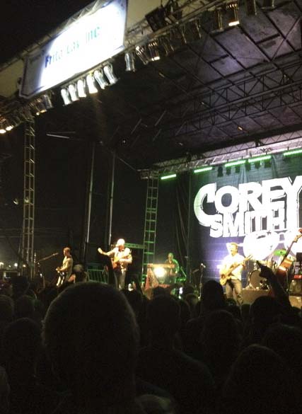 Corey Smith was preforming in Lincoln County, Tennessee.