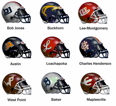 These are all the helmets that are in the contest.