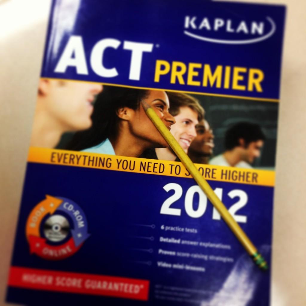 Books such as these can help prepare a student for the ACT.