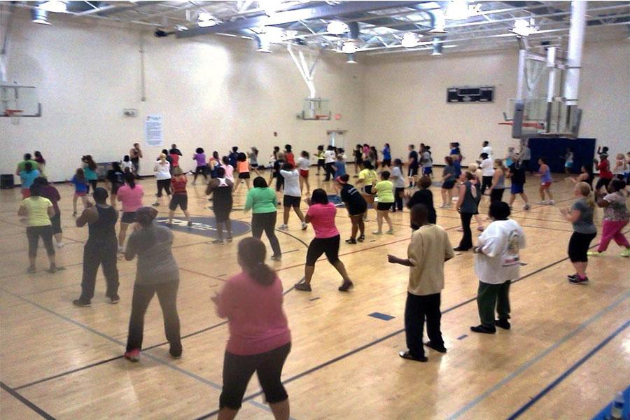 Rod Smiths record breaking class at the Hogan Family YMCA with 124 people!