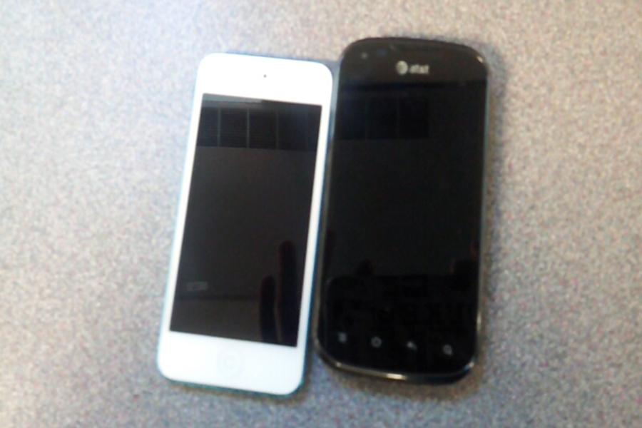 iPhone and Android side by side