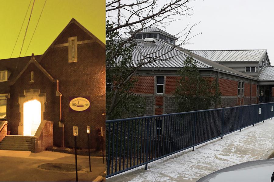 Madison Citys oldest school building compared to the more modern Bob Jones High School