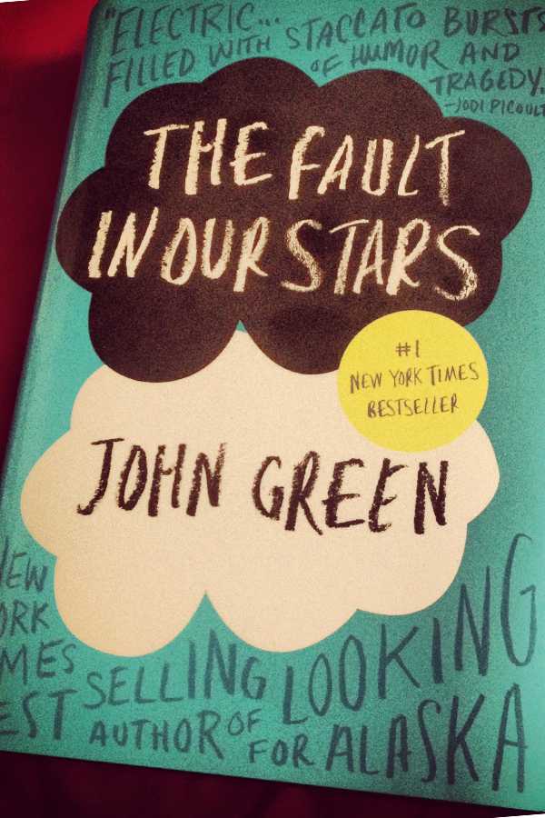 Book  cover for The Fault in Our Stars.