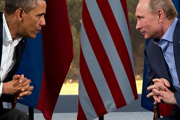 Putin and Obama at the Ireland Summit.
