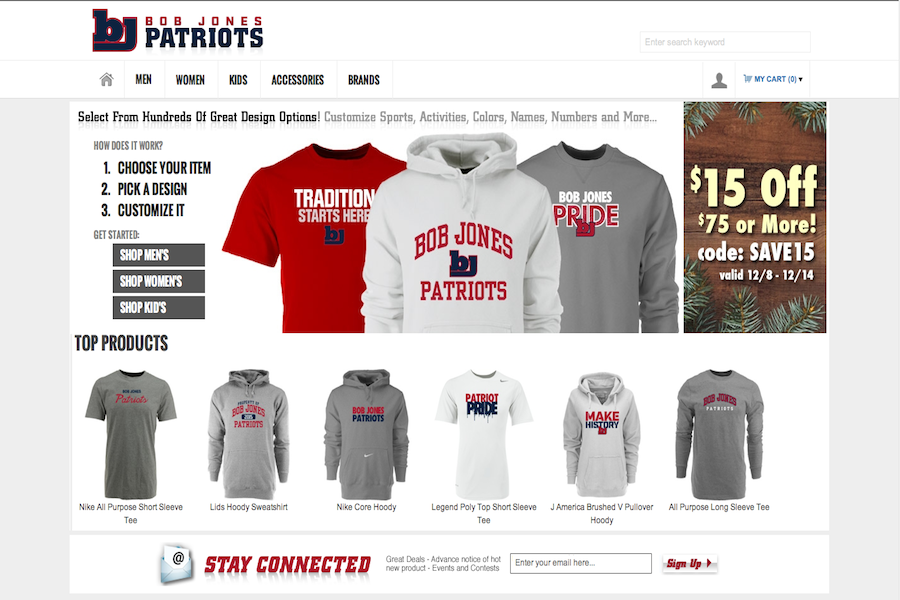Show Your Pay-triot Pride at the Bob Jones Online Store