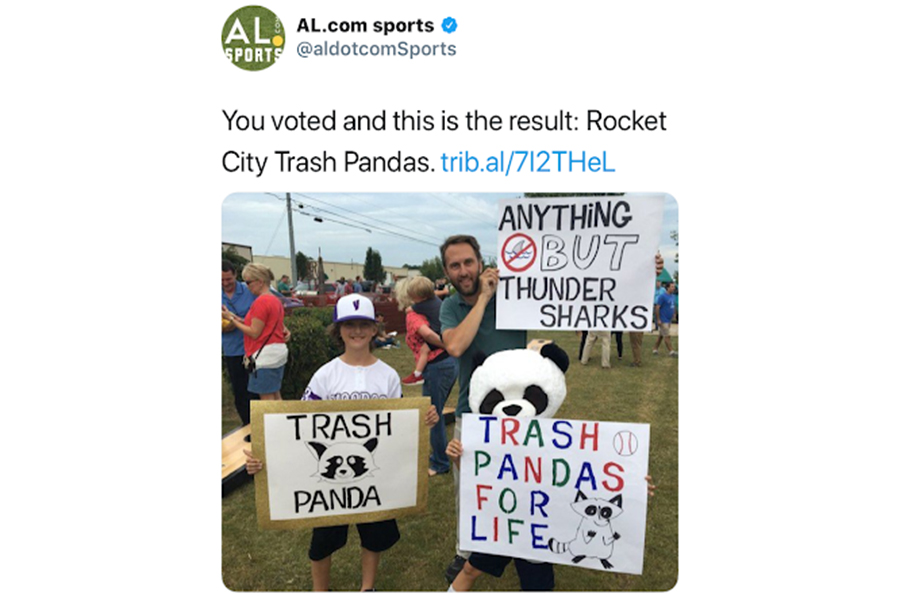 You've been asking. You've been - Rocket City Trash Pandas