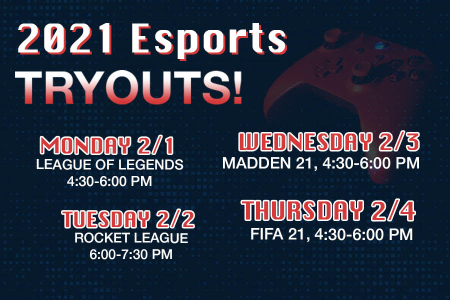eSports Try Outs Coming Up