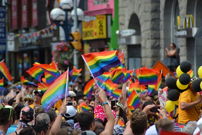 Free pride flag image, public domain LGBTQ CC0 photo.