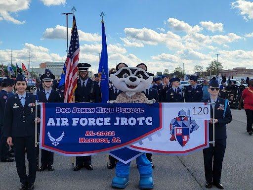 AFJROTC Marches in the Huntsville Veterans Day Parade