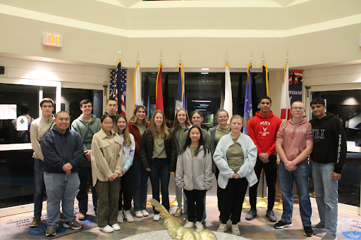 AFJROTC Plays Board Games With Local Veterans